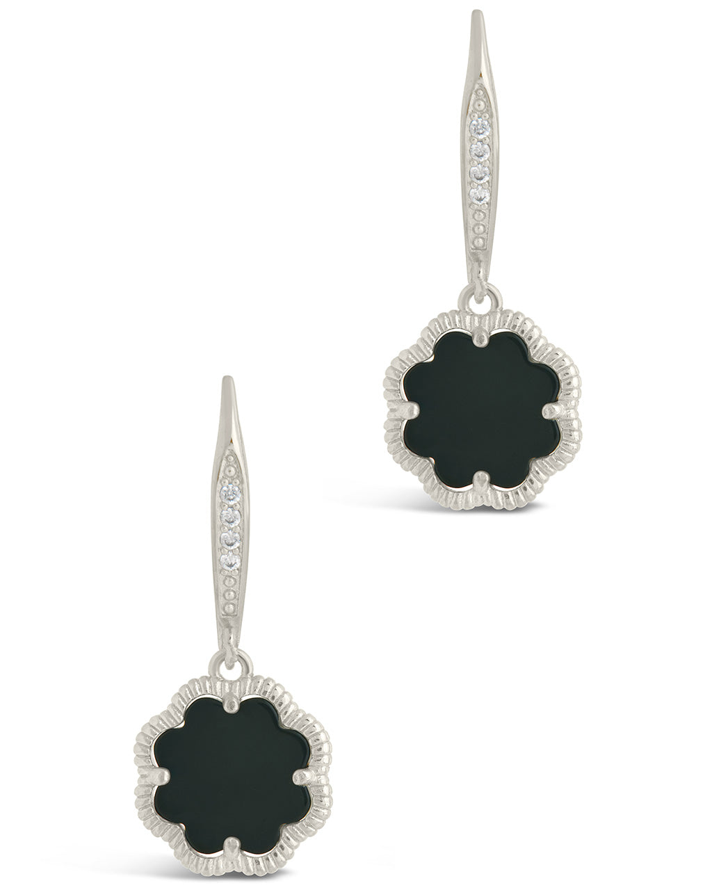 Rose Petal Short Drop Earrings