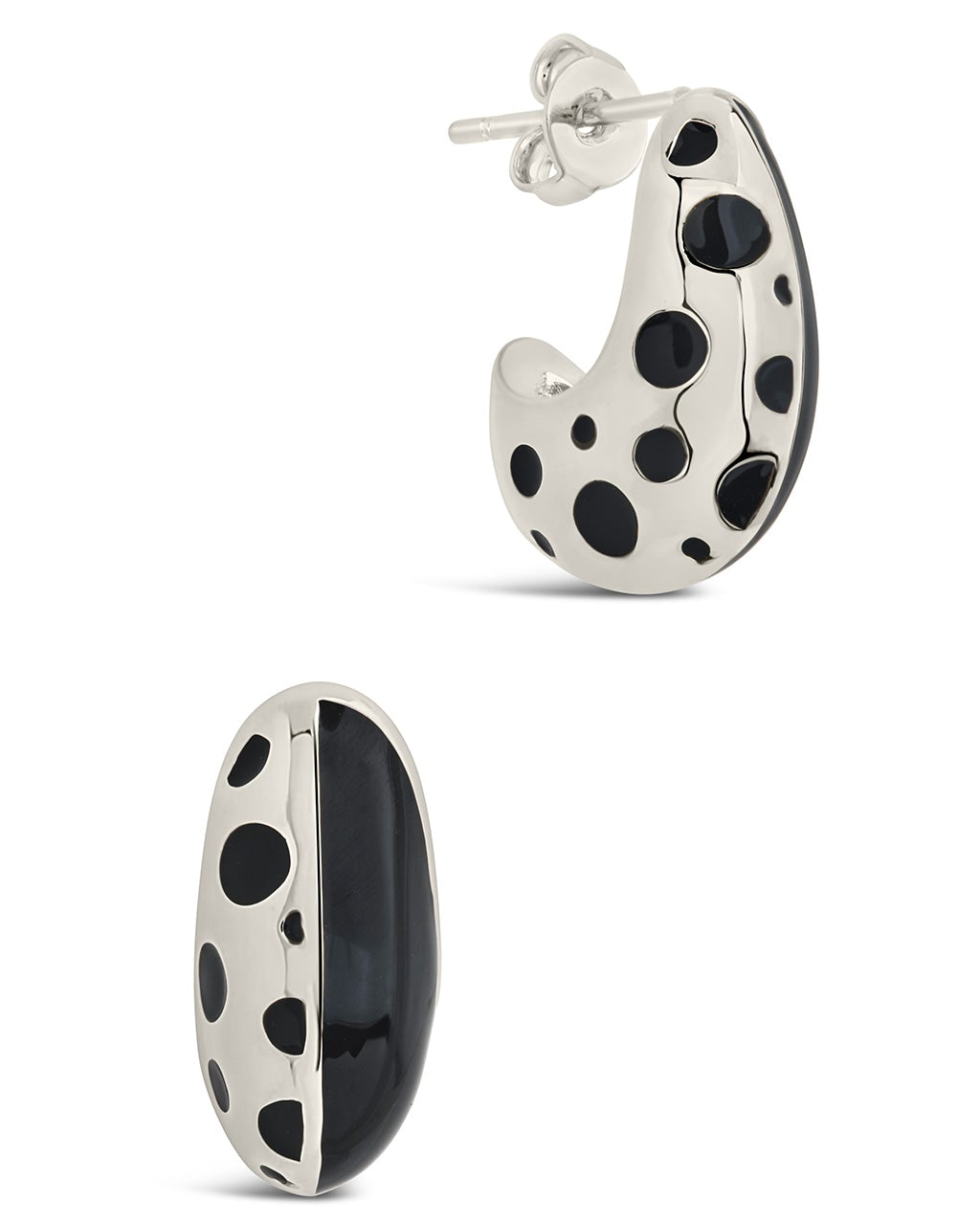 Lisha Enamel Hoop Earrings