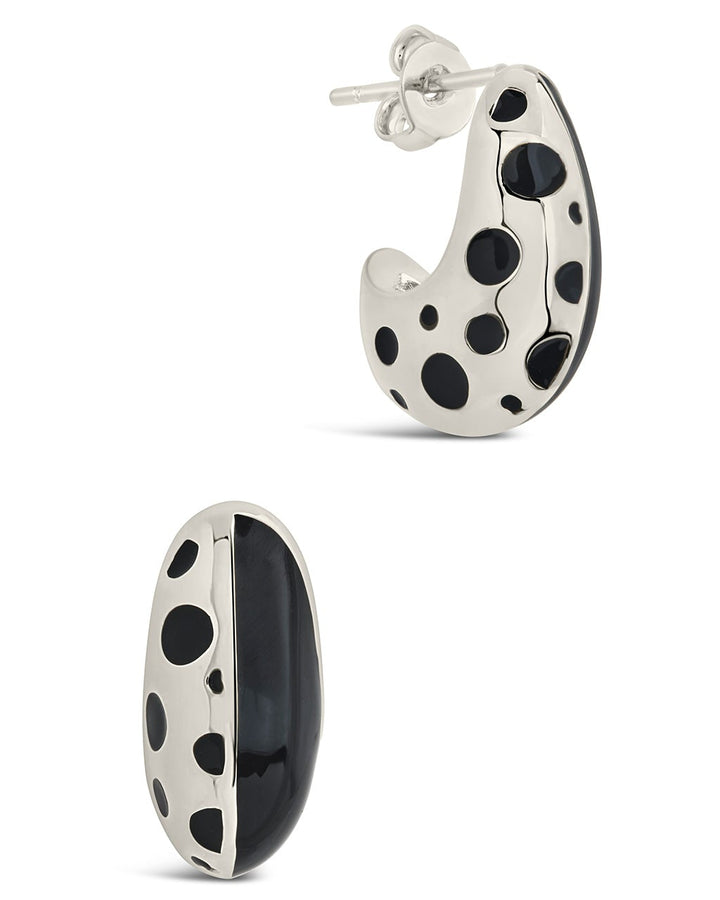 Lisha Enamel Hoop Earrings