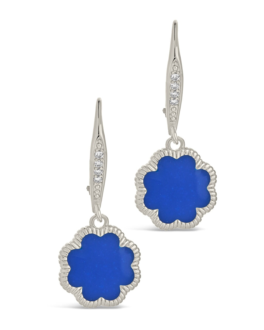 Rose Petal Short Drop Earrings