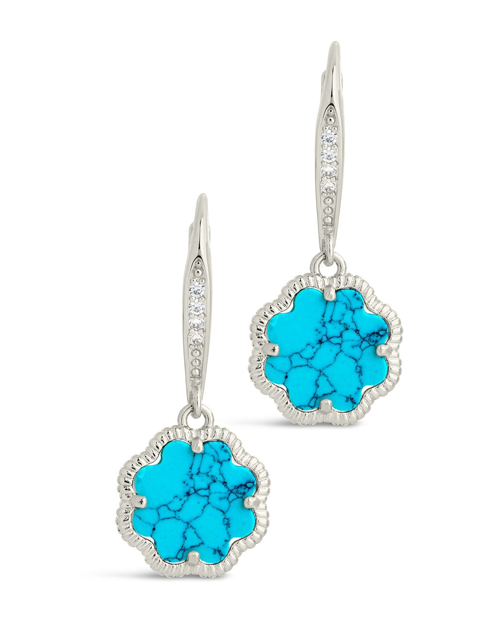 Rose Petal Short Drop Earrings