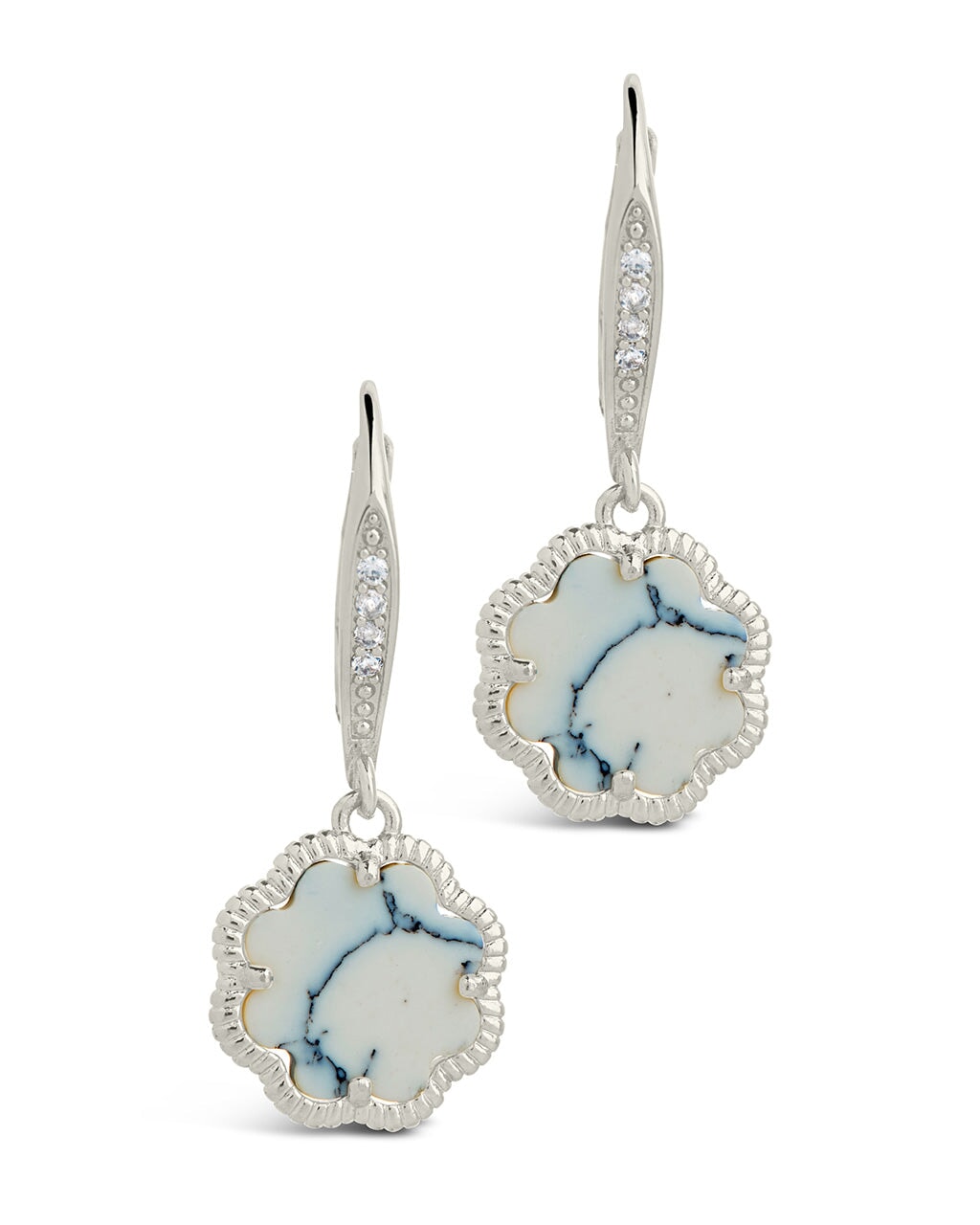 Rose Petal Short Drop Earrings