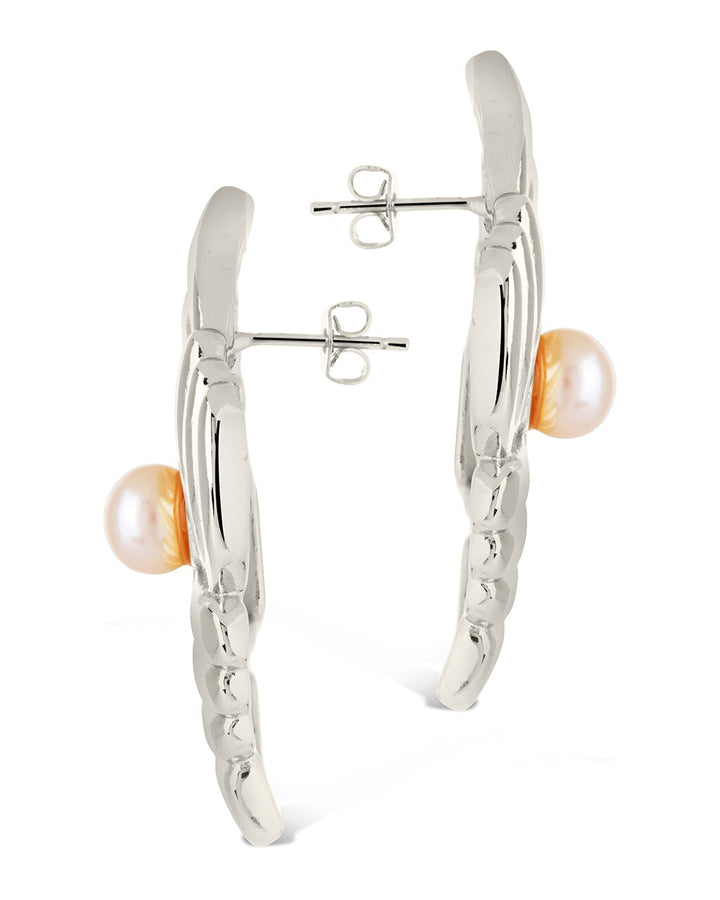 Fantaise Pearl Statement Stud Earrings