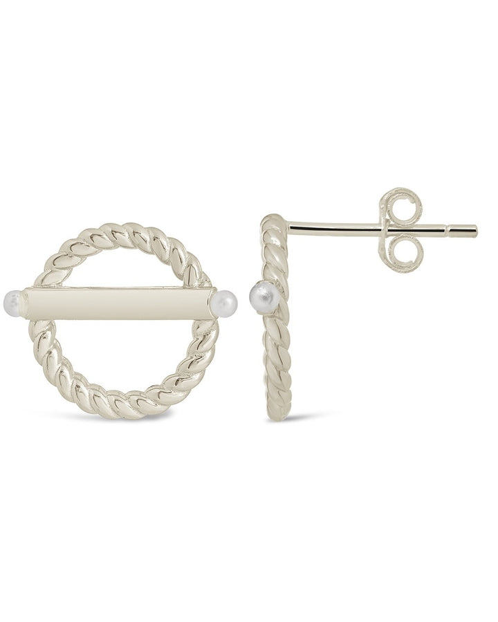 Sterling Silver Victoria Pearl Stud Earrings