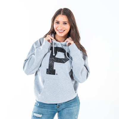 Soft-Blend "P" Hoodie - Grey