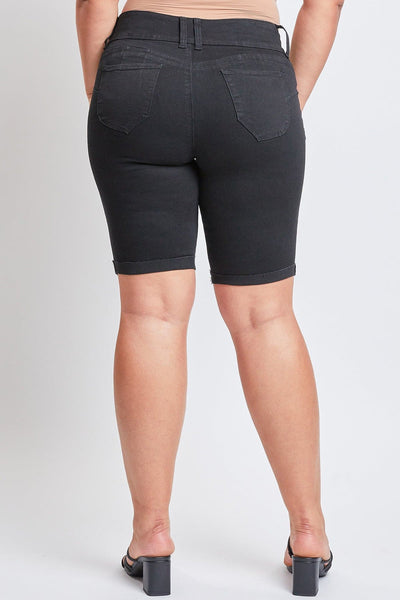 Women's Plus WannaBettaButt Cuffed Bermuda Shorts