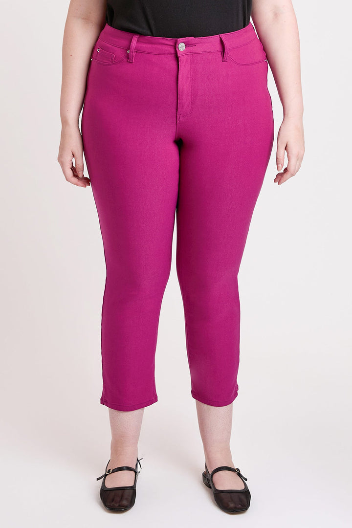 Women's Plus High Rise Hyperstretch Cropped Straight Pants