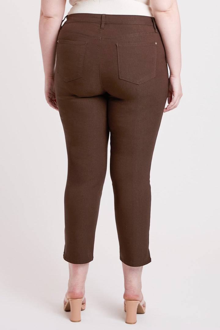 Women's Plus High Rise Hyperstretch Cropped Straight Pants