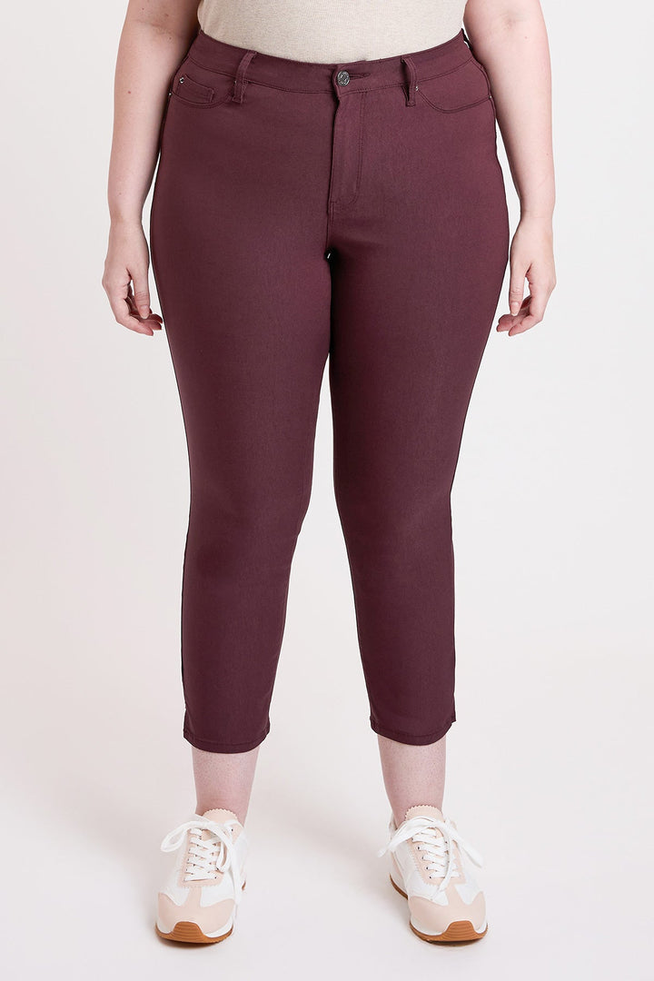 Women's Plus High Rise Hyperstretch Cropped Straight Pants