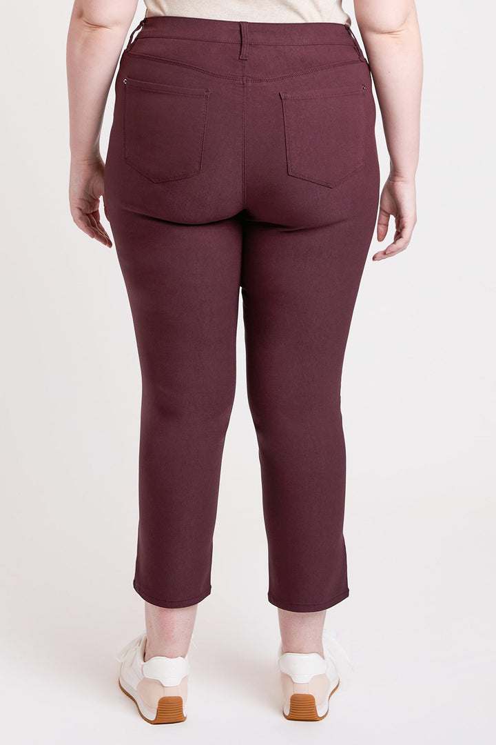 Women's Plus High Rise Hyperstretch Cropped Straight Pants