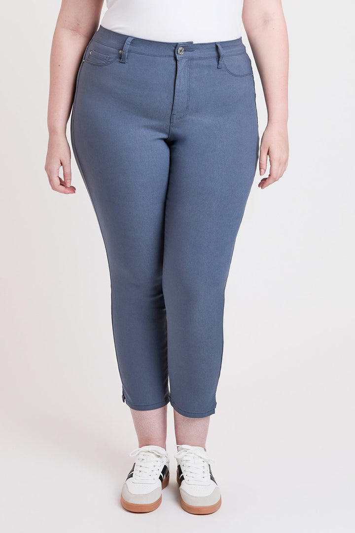 Women's Plus High Rise Hyperstretch Cropped Straight Pants