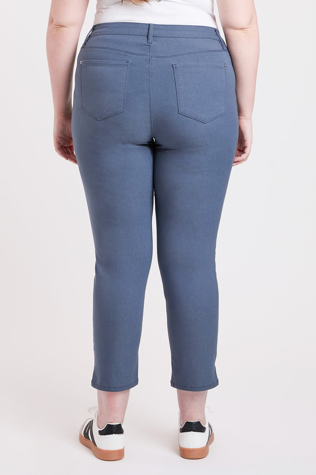 Women's Plus High Rise Hyperstretch Cropped Straight Pants