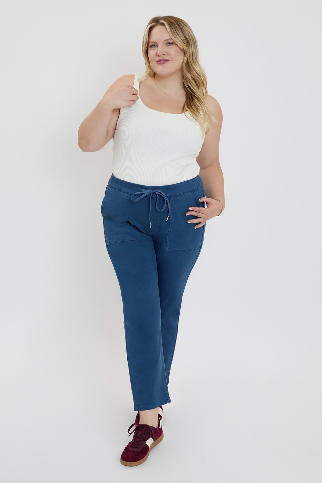 Women's Plus High Rise Pull On Straight  Jogger