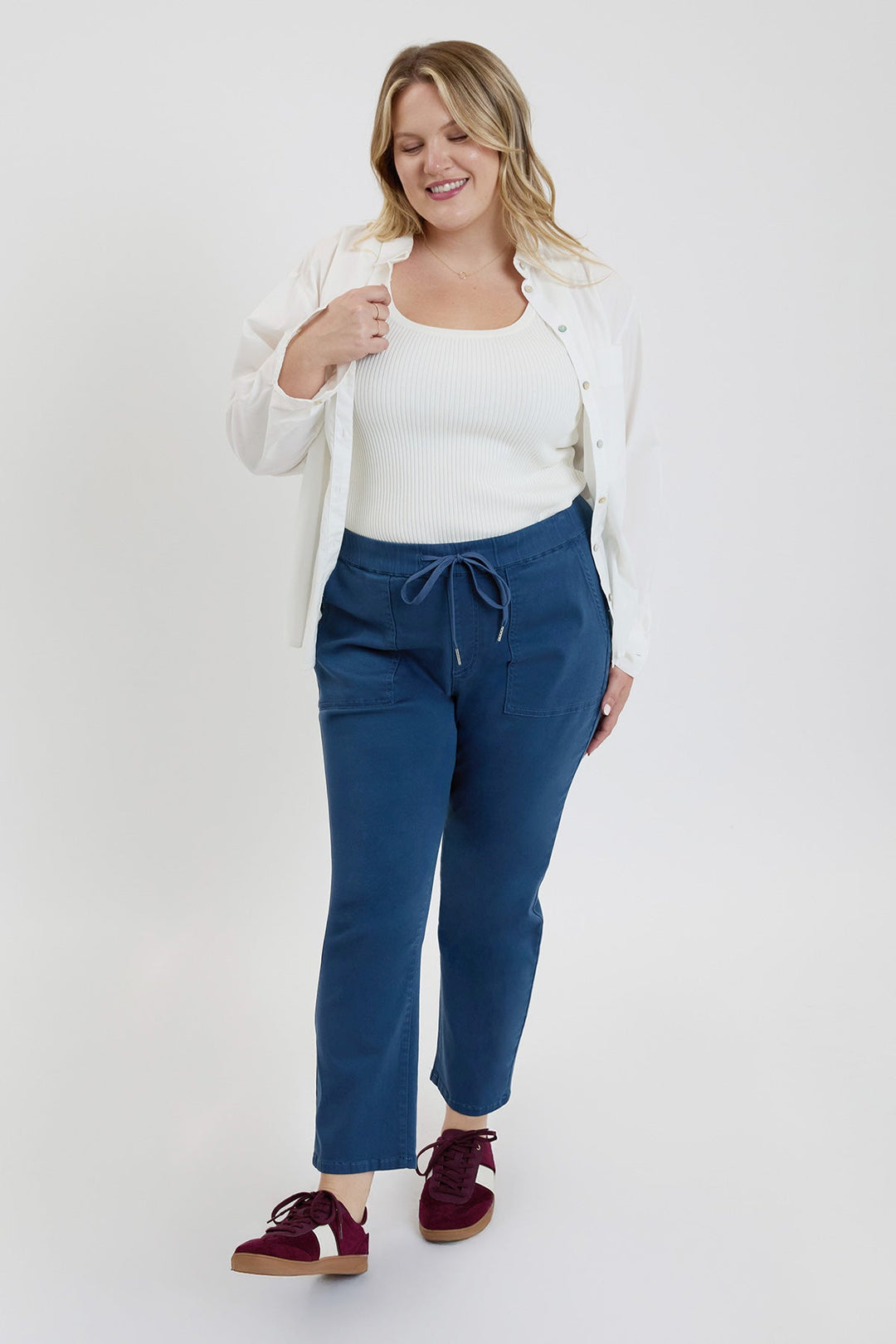 Women's Plus High Rise Pull On Straight  Jogger