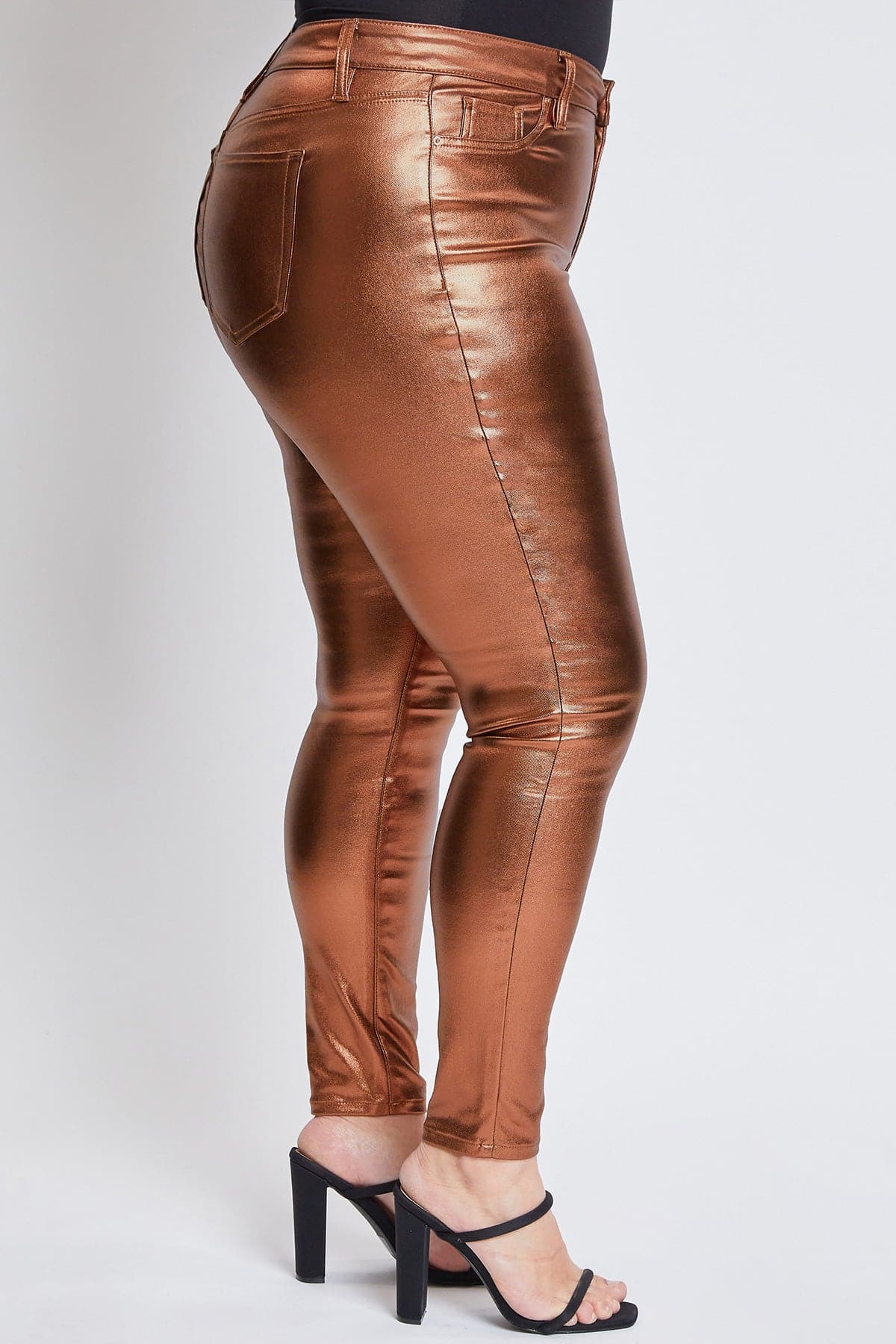 Women´s Plus High-Rise Metallic Hyperstretch Skinny Jean