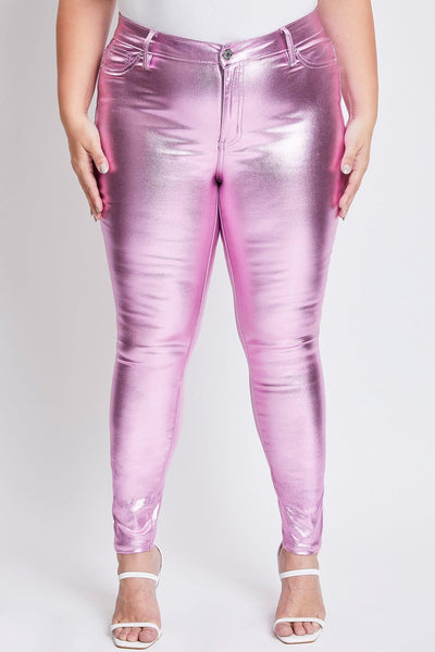 Women´s Plus High-Rise Metallic Hyperstretch Skinny Jean