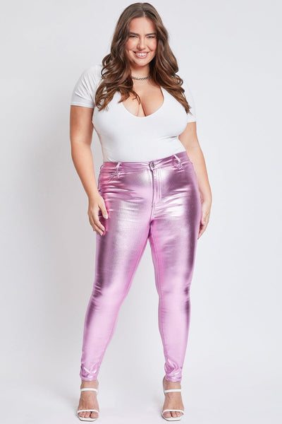 Women´s Plus High-Rise Metallic Hyperstretch Skinny Jean