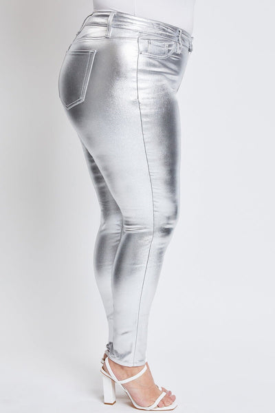 Women´s Plus High-Rise Metallic Hyperstretch Skinny Jean