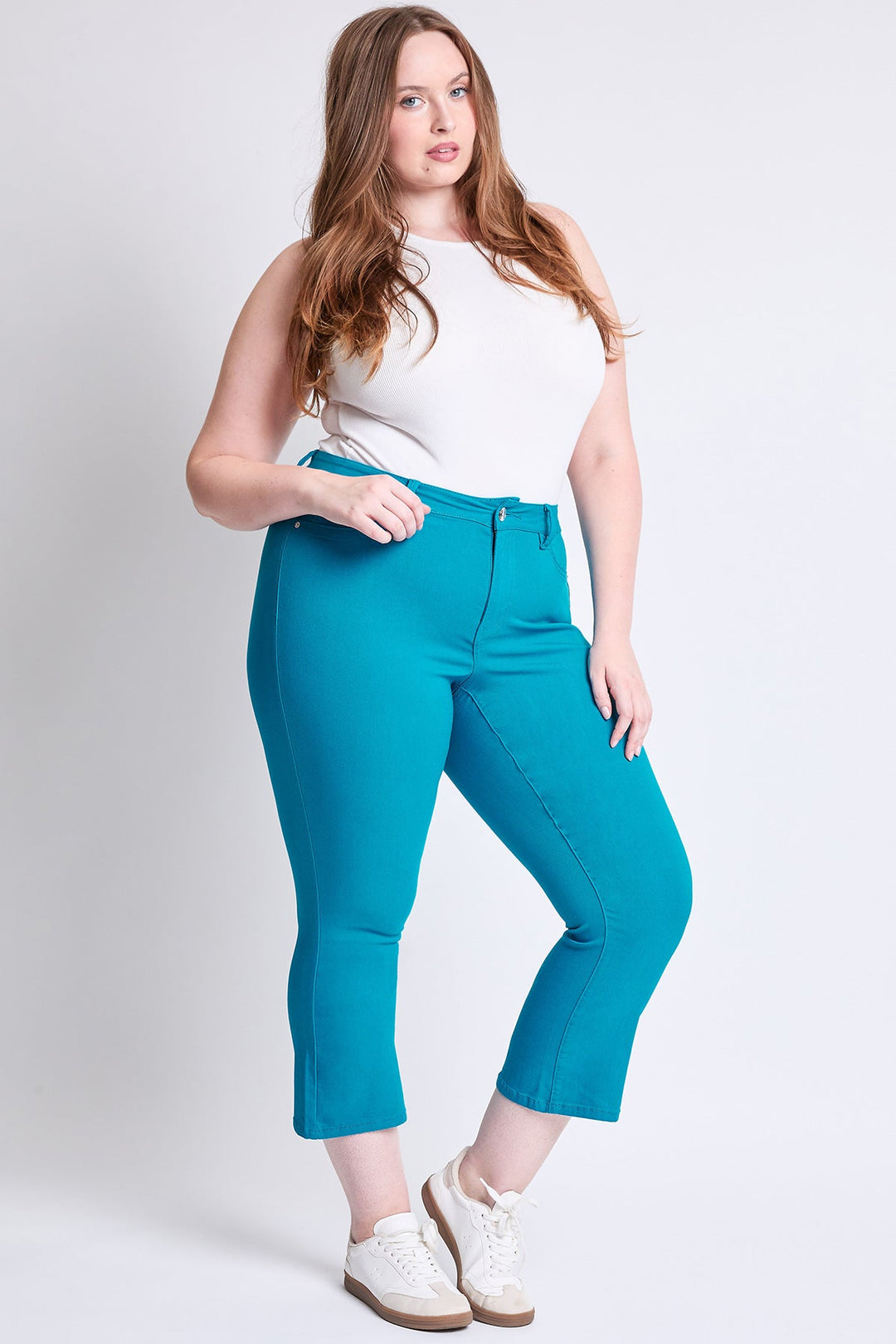 Women's Plus Hyperstretch Cropped Kick Flare Pants