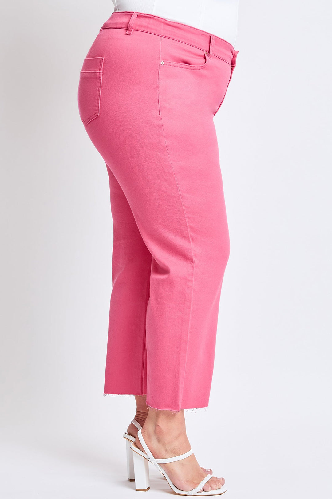 Women's Plus Hyperstretch Cropped Wide Leg Pants
