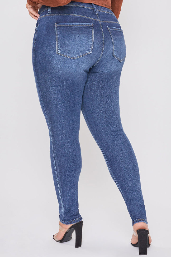 Women's Plus Essential Sustainable Distressed Skinny Jeans