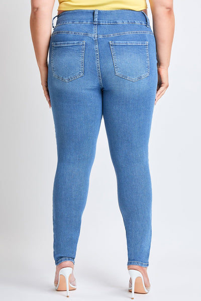 Women's Plus Essential Sustainable Distressed Skinny Jeans