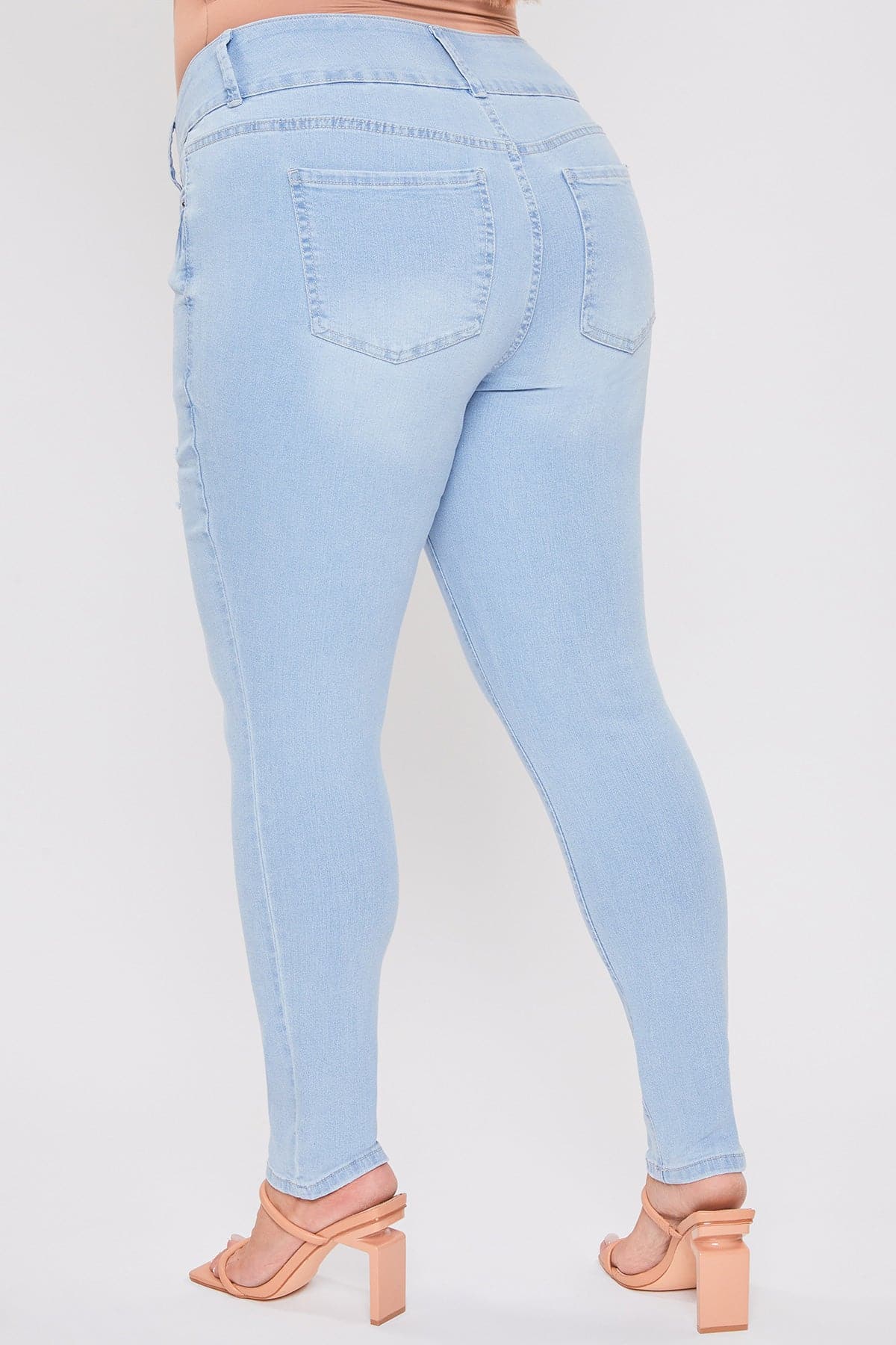 Women's Plus Essential Sustainable Distressed Skinny Jeans