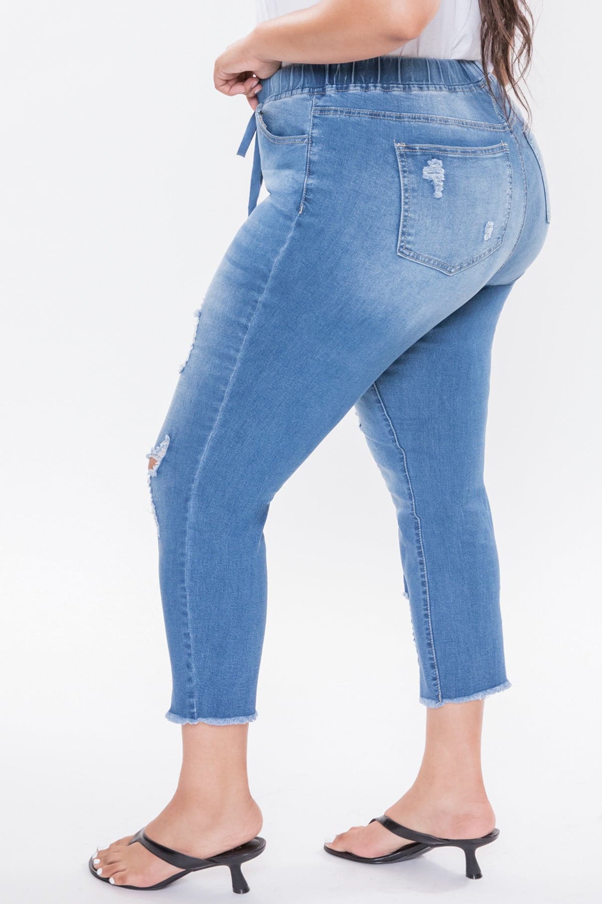 Women's Plus  Denim Ankle Jogger