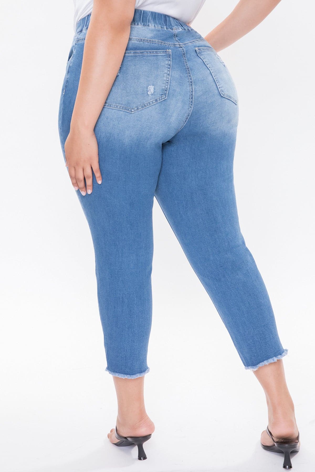 Women's Plus  Denim Ankle Jogger