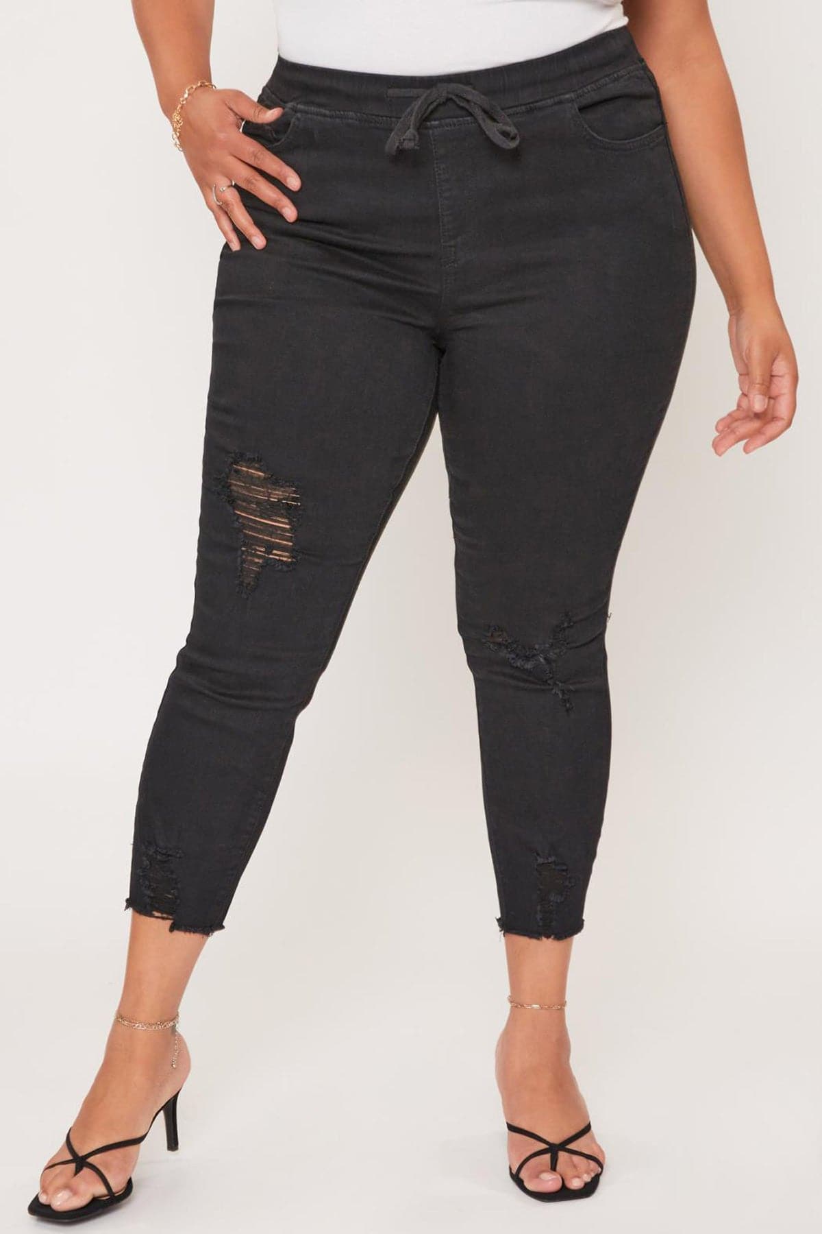 Women's Plus  Denim Ankle Jogger