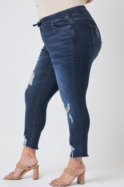 Women's Plus  Denim Ankle Jogger