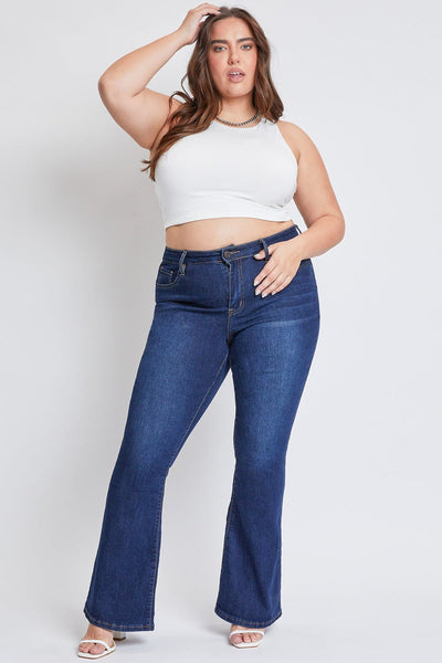 Women's Plus Size Basic Flare Jeans