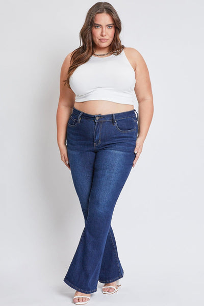 Women's Plus Size Basic Flare Jeans