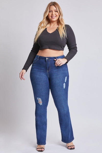 Women's Plus Size Basic Flare Jeans