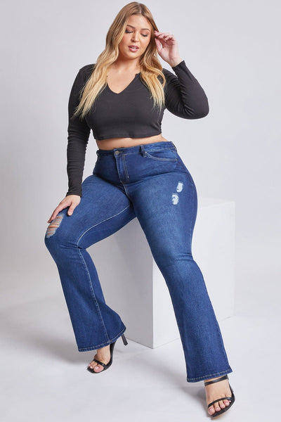 Women's Plus Size Basic Flare Jeans