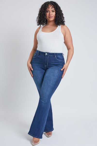 Women's Plus Size Basic Flare Jeans