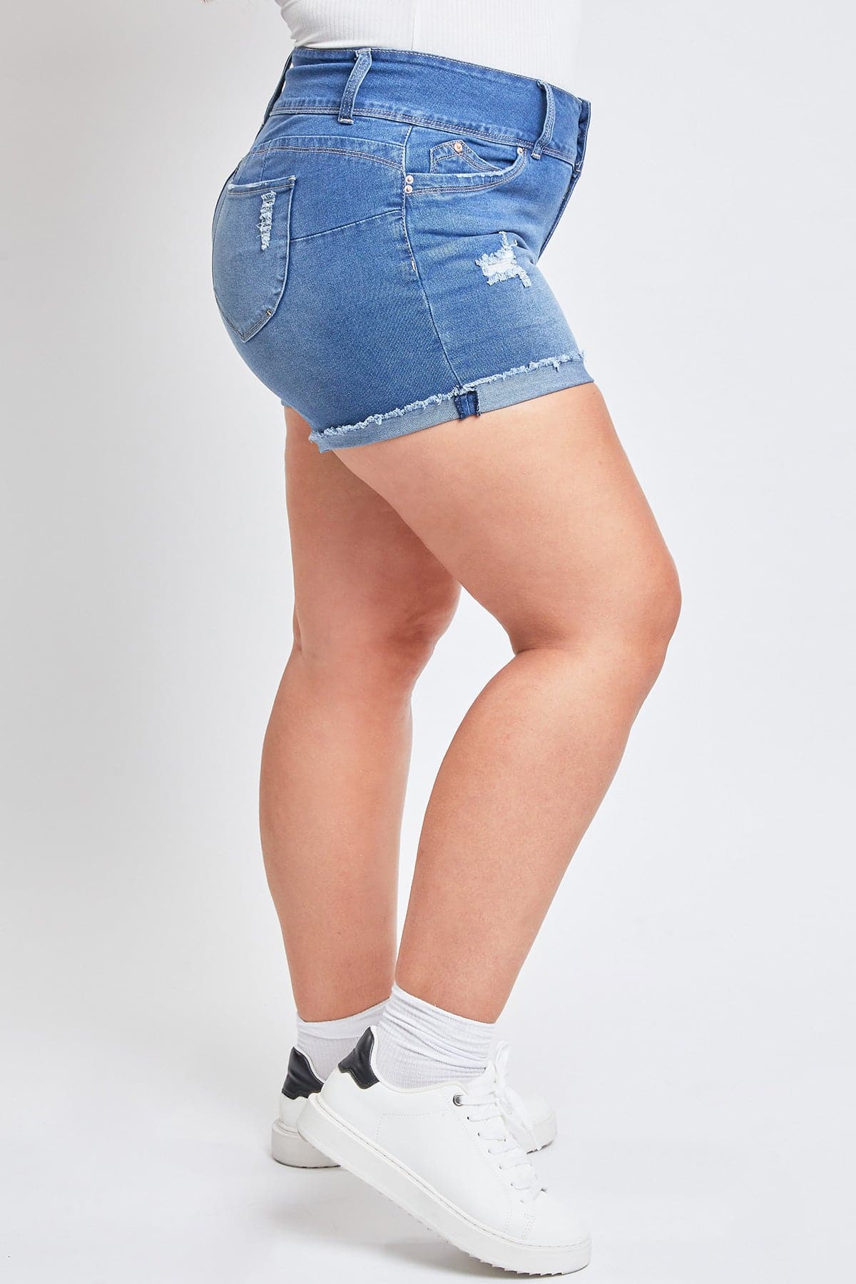 Women's Plus WannaBettaButt Mid Rise Shorts