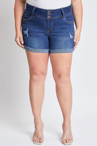 Women's Plus WannaBettaButt Mid Rise Shorts