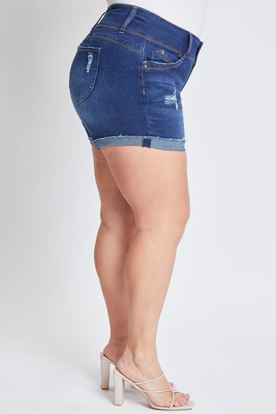 Women's Plus WannaBettaButt Mid Rise Shorts