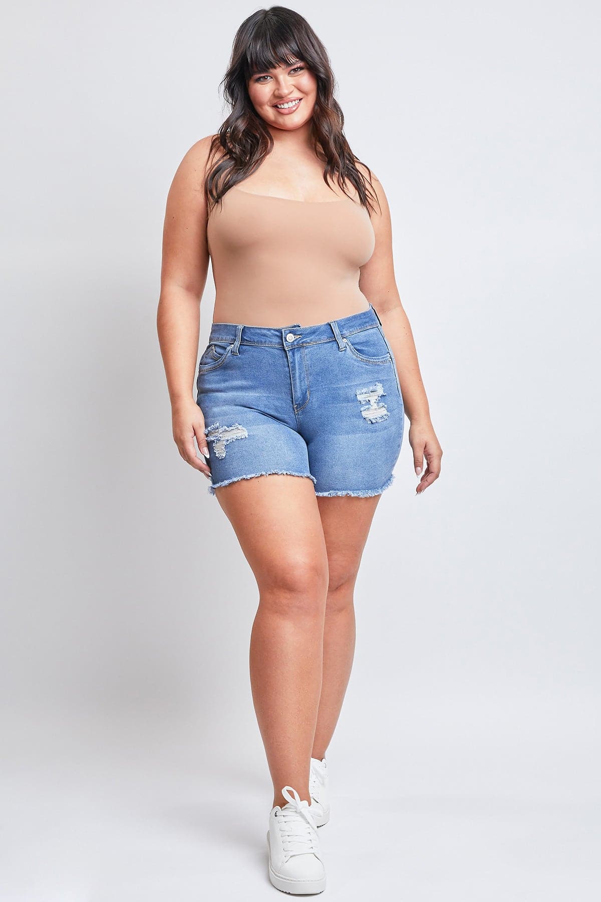 Women's Plus Size  WannaBettaButt  Fray Shorts