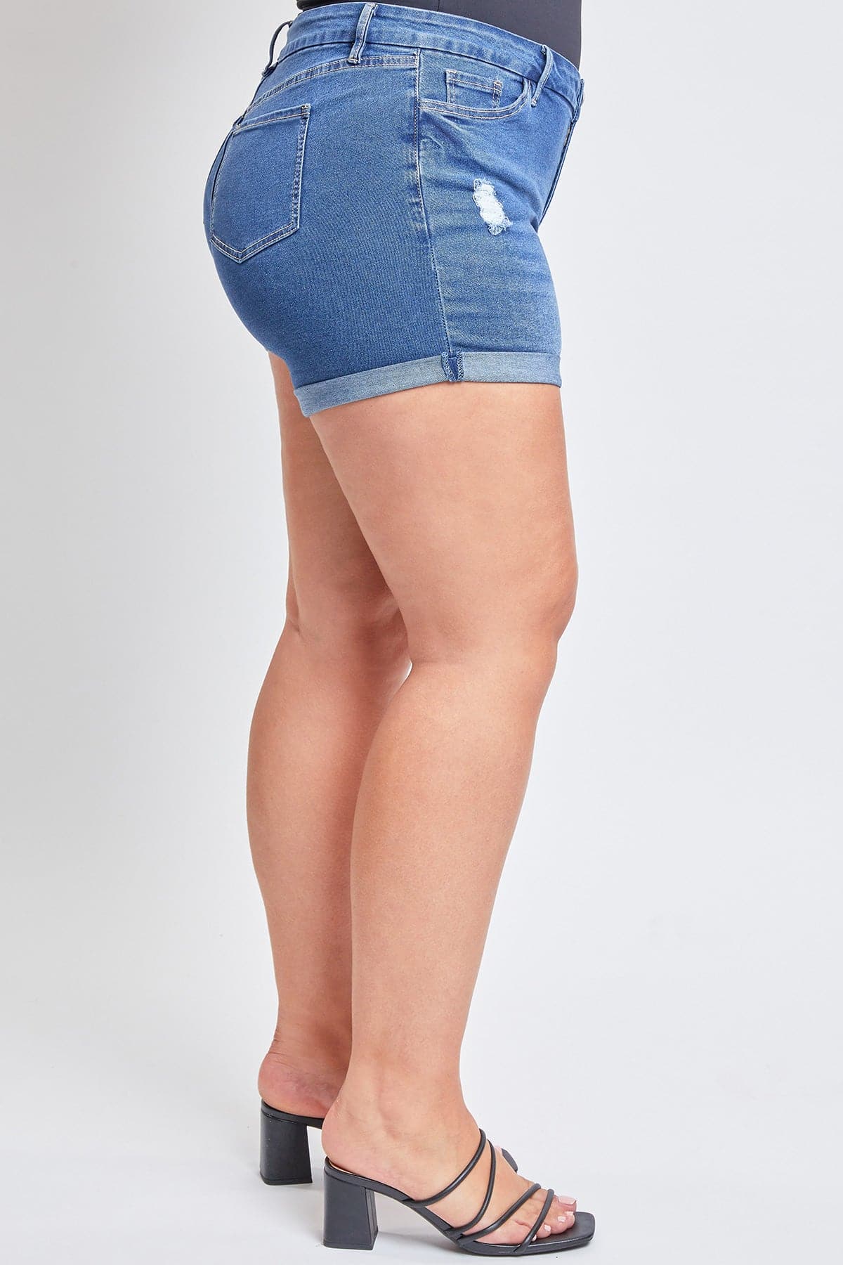 Women's Plus Curvy Fit Ultra  Cuffed Shorts