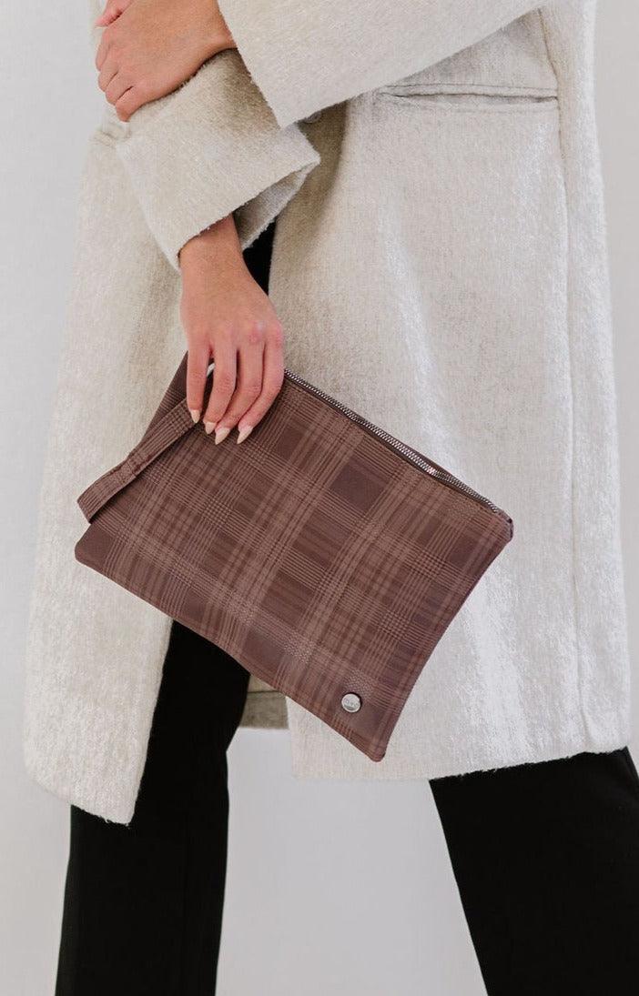 Molly Oversized Plaid Clutch