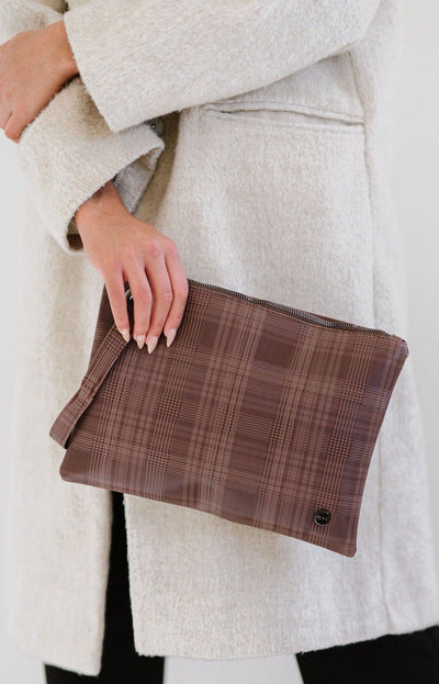 Molly Oversized Plaid Clutch