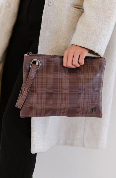 Molly Oversized Plaid Clutch