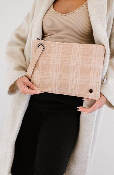 Molly Oversized Plaid Clutch