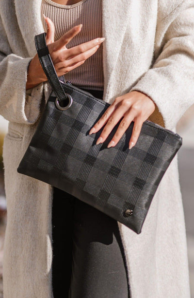 Molly Oversized Plaid Clutch