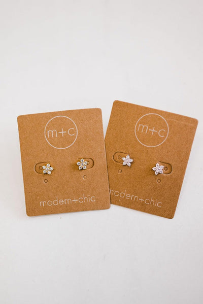 fiona flower stud earrings