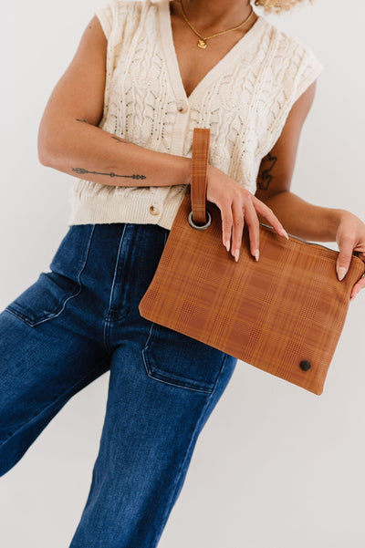 Molly Oversized Plaid Clutch