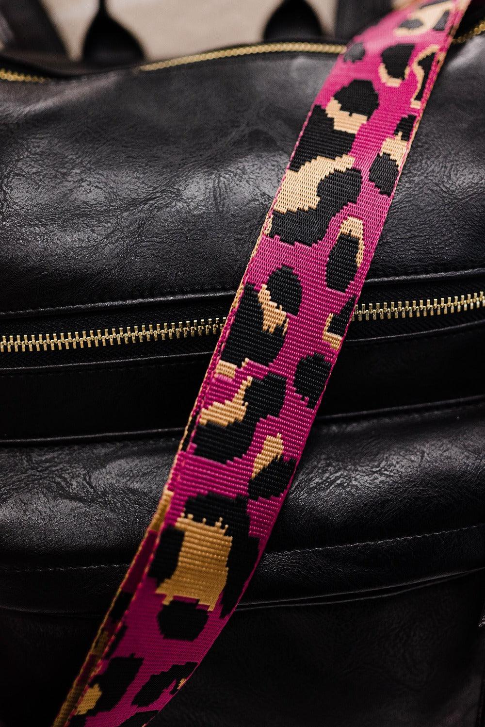 Kris Leopard Print Adjustable Bag Strap