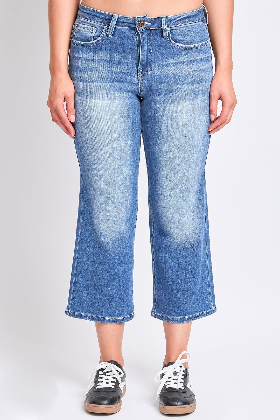 Women's Luxe High Rise Cropped Wide Leg